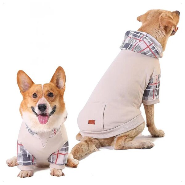 Stylish Dog Hoodies with Hat and Leash Hole for Large Medium Dogs