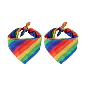 Stylish Gay Pride Rainbow Bandanas for Pet Coats and Accessories