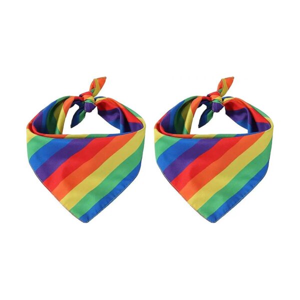 Stylish Gay Pride Rainbow Bandanas for Pet Coats and Accessories