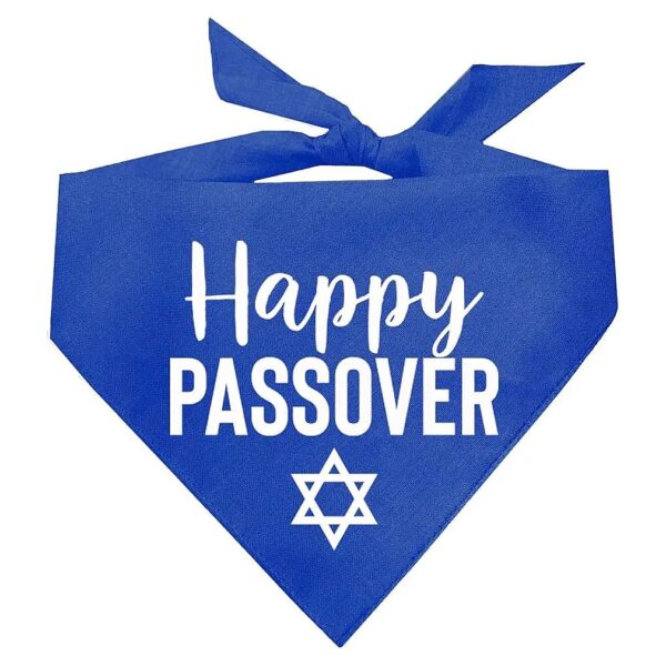 Stylish Jewish Star Dog Bandana for Happy Passover Celebration