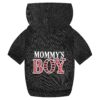 Stylish Large Dog Hoodie with MOMMY'S BOY Lettered Pattern and Comfortable Fleece Lining