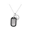 Stylish Pendant Necklace for Men's Apparel with Stainless Steel Dog Tag