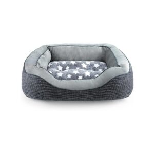 Stylish Pentagram Pattern Dog Bed with Soft Backing for Small to Medium-Sized Breeds