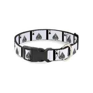 Stylish Plastic Buckle Dog Collar 1 Wide Fits 15-26 Neck