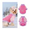 Stylish Puppy Sweater for Small Dogs Girl, Soft Fleece Dog Clothes for Pets