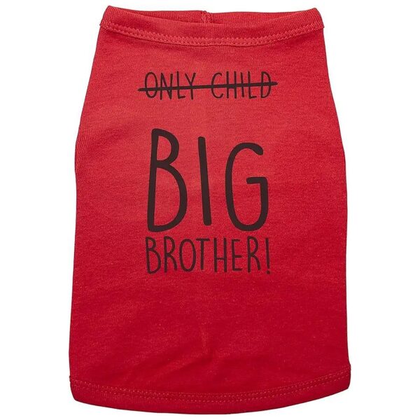 Stylish Red Tees for Big Brothers, Durable and Comfortable, Perfect for Everyday Wear