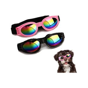 Stylish Windproof Dog Sunglasses for Big Dogs with Adjustable Fit