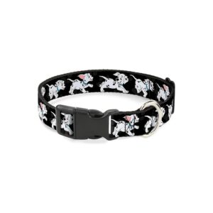 Stylish and Functional 1" Wide Polyester Dog Collar with Plastic Buckle for Small Dogs