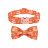 Stylish and Practical Turkey Dog Collar with Adjustable Buckle and Soft Cotton Fabric