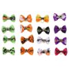 Stylish and Trendy Hair Bows with Rubber Bands for Small Puppy Dogs and Puppies