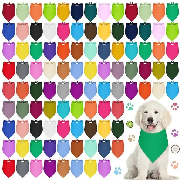 Sublimation Blank Dog Bandanas Triangle Bibs for Heat Press and Washable DIY Application