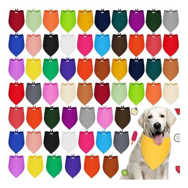 Sublimation Dog Bandanas Bulk Heat Transfer Dog Accessories for XL Size Pet Neck