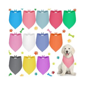 Sublimation Dog Plain Bandanas Bulk Package Washable Heat Transfer Dog Handkerchief