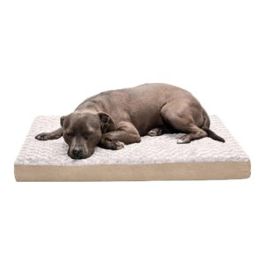 Suede Mattress, Removable and Washable Cover, for Dogs up to 55 Pounds