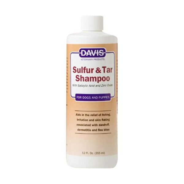 Sulfur Tar Shampoo Lotion for Pets with 2% Sulfur and 1% Coal Tar