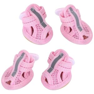 Summer Dog Shoes with Mesh Sole for Puppy Teddy Pet Accessories