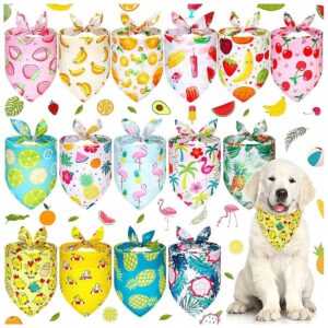 Summer Fun Pet Accessories Soft Lightweight Dog Bandanas 15 Pcs