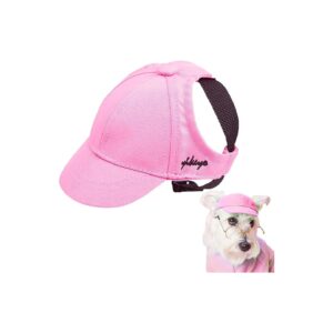 Sun Protection Dog Hat for Small Dogs with 2 Ear Holes and Adjustable Strap