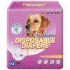 Super Absorbent Disposable Dog Diapers for M Size Dogs with Wetness Indicator