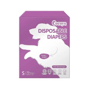 Super Absorbent Female Dog Diapers for Small Breed Pets with Wetness Indicator