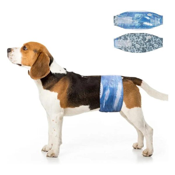 Super Absorbent Male Disposable Dog Wraps for Puppy and Adult Dogs with Leak-Proof Fit