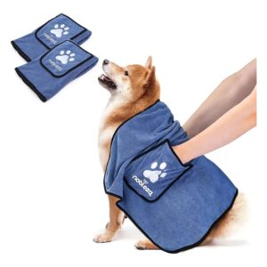 Super Absorbent Microfiber Dog Towels for Drying Large Dogs Cats Pets