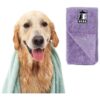 Super Absorbent Microfiber Towel for Water-loving Pets, 40x20 inches, Compact Size