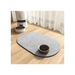 Super Absorbent and Quick Dry Pet Feeding Mat for Dog and Cat Food Bowls