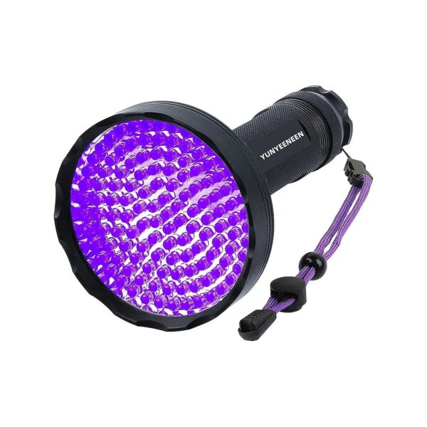 Super Bright 128 LED UV Flashlight for Dog and Cat Urine Stain Detection