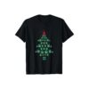 Super Cute Dog Paws Print Christmas Tree T-Shirt for Everyday Wear