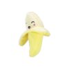 Super Soft Banana Plush Dog Toy with Squeaker for Small Dogs and Puppies