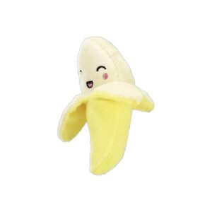 Super Soft Banana Plush Dog Toy with Squeaker for Small Dogs and Puppies