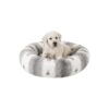 Super-Soft Faux Fur Dog Bed with Polyfill Support for Joint Relief, 23 x 23 x 5 Inches