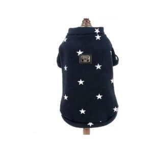 Super Soft Star Print Fleece Sweatshirt for Small Toy Dogs and Cats