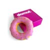 Super Strength Pink Rubber Donut Toy for Medium to Large Dogs