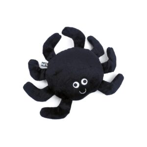 Super Tuff Rubber and Soft Plush Izzy Spider Colorful Dog Toy with Enhanced Durability