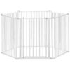 Super Wide Pet Gate with Adjustable Panels for Angled Openings