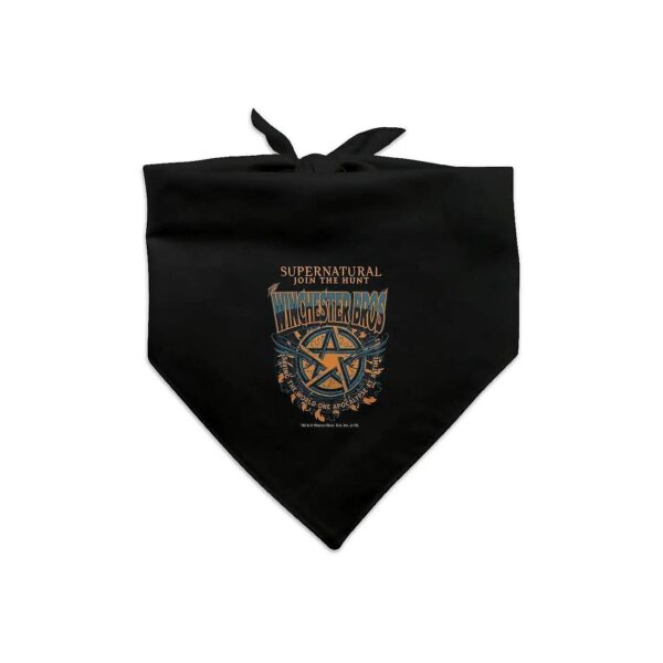 Supernatural Pet Bandana with Winchester Bros Dog Design