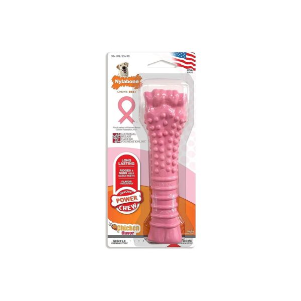 Support Breast Cancer Awareness with a Durable Dog Chew Toy for Aggressive Chewers