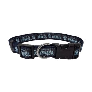 Support Your Team with this Stylish and Durable Seattle Kraken Dog Collar for Large Dogs