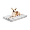 Supportive Dog Crate Bed for Medium Dogs with Memory Foam and Removable Washable Covers