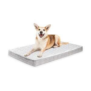 Supportive Dog Crate Bed for Medium Dogs with Memory Foam and Removable Washable Covers