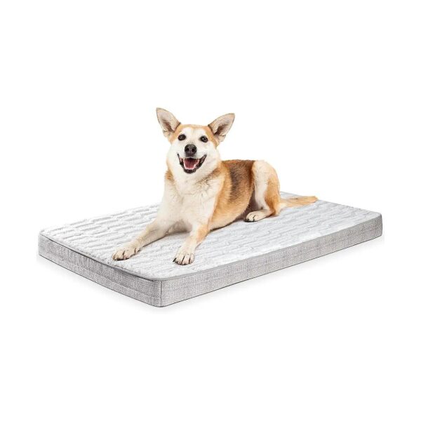 Supportive Dog Crate Bed for Medium Dogs with Memory Foam and Removable Washable Covers