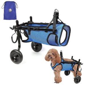 Supportive Dog Wheelchair for Small Breed Dogs with Injured Disabled Hind Legs