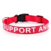 Supports Animals Large Letter Nylon Webbing Dog Collar