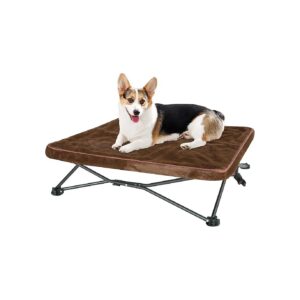 Supports Up to 120 Lbs Elevated Outdoor Dog Bed for Pet Comfort and Support