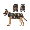 Surgical Dog Recovery Suit Adjustable Comfortable Camouflage XL Size for Wound Protection