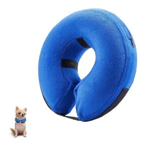 Surgical Recovery Inflatable Dog Cone for Small Breeds Comfort and Protection