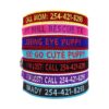 Sustainable Dog Collar with Custom Text and Phone Number