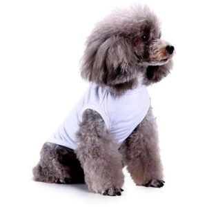 Sweatshirt Style Dog T-Shirt for Small Medium Cats Dogs XS White